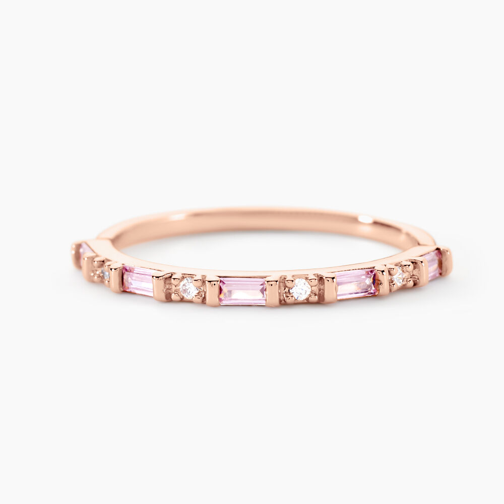 Bague Reflets Romantiques Argent Rose Oxyde De Zirconium - Bagues avec pierre Femme | Marc Orian
