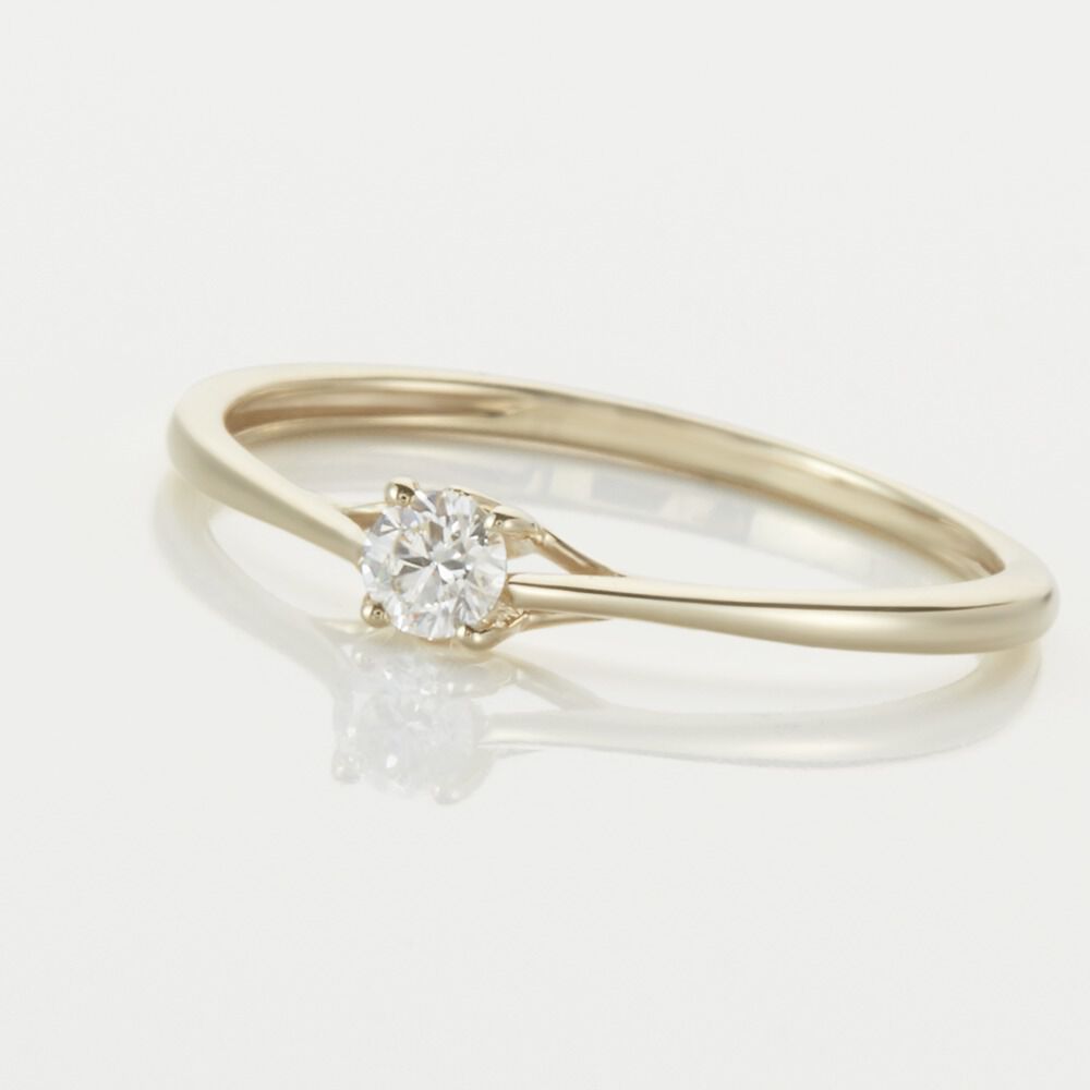 Bague Solitaire Or Jaune Solenia Diamant - Parures de mariage Femme | Marc Orian