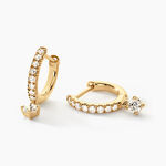 Cr&eacute;oles Antonija Or Jaune Diamant Synth&eacute;tique - Cr&eacute;oles Femme | Marc Orian