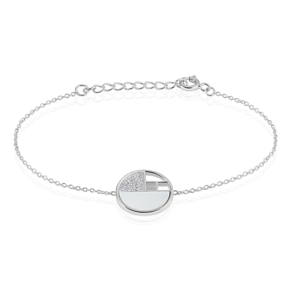 Bracelet Argent Gaillet Oxydes De Zirconium - Bracelets Medailles Femme | Marc Orian
