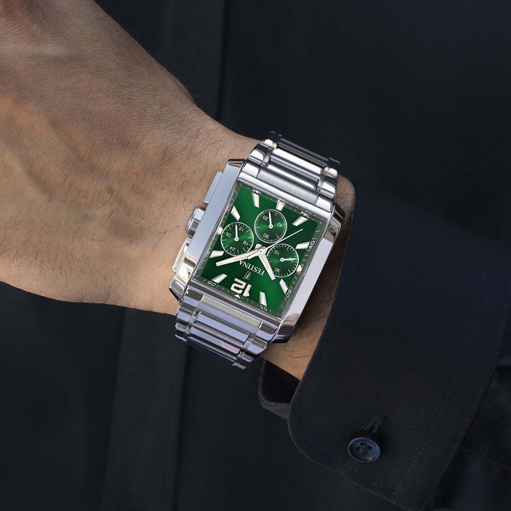 Montre Festina On The Square Chrono Vert - Montres classiques Homme | Marc Orian