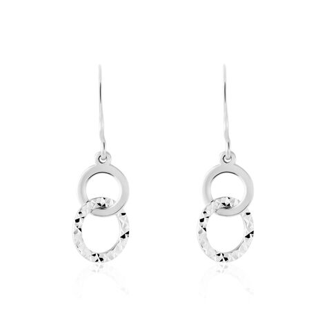 Boucles D'oreilles Pendantes Argent Blanc - Pendantes Femme | Marc Orian
