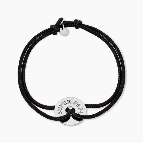 Bracelet Raphael Argent Blanc - Bracelets cordons Homme | Marc Orian