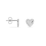 Boucles D'oreilles Puces Tylvina Argent Blanc Oxyde De Zirconium - Puces Femme | Marc Orian