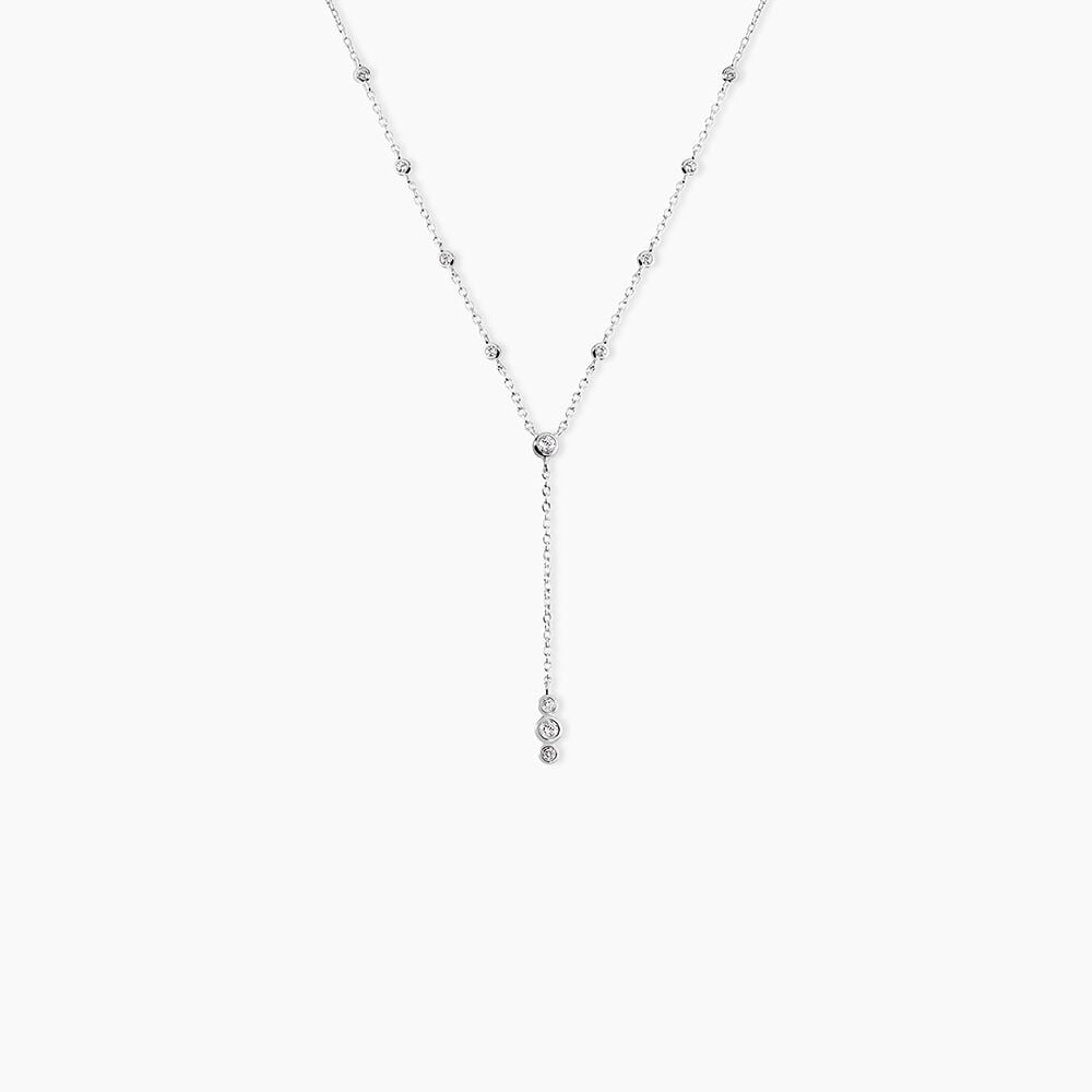Collier Capella Argent Blanc Oxyde De Zirconium - Colliers avec pierres Femme | Marc Orian