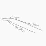 Boucles D'oreilles Pendantes Sybille Argent Blanc - Pendantes Femme | Marc Orian