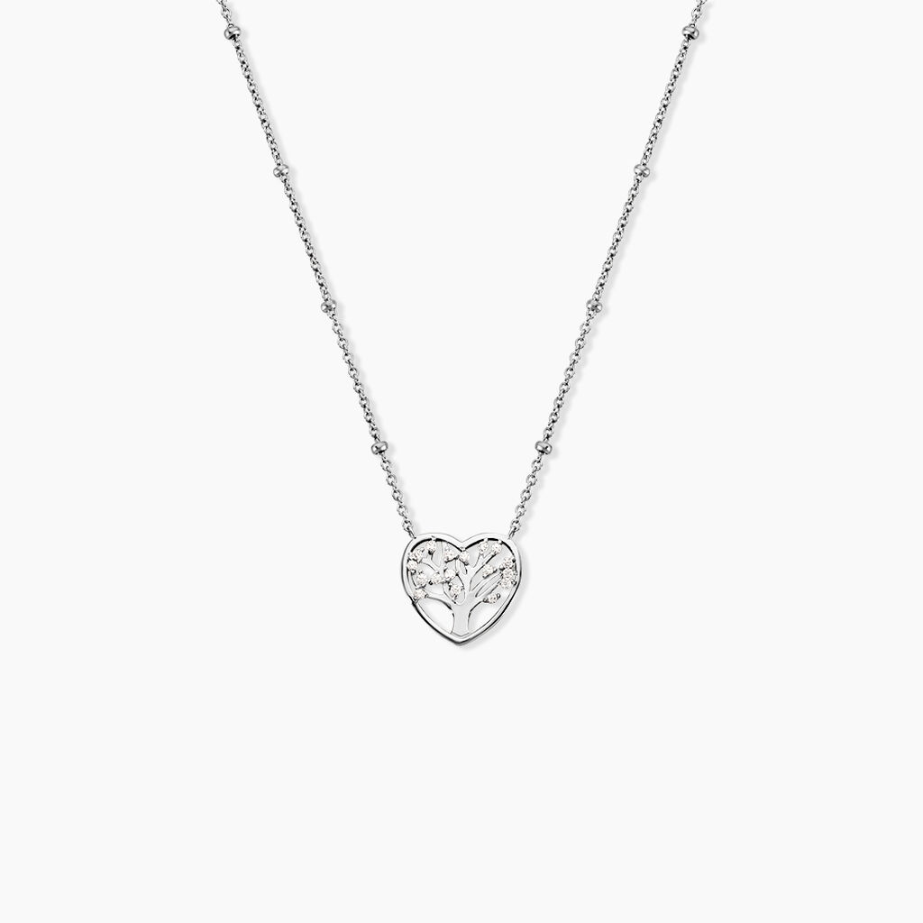 Collier Raimond Argent Blanc Oxyde De Zirconium - Colliers avec pierres Femme | Marc Orian