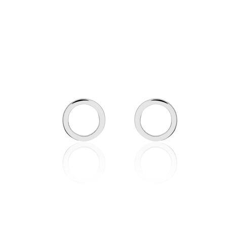 Boucles D'oreilles Puces Daniela Argent Blanc - Puces Femme | Marc Orian