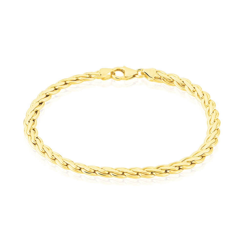 Bracelet Jayna Maille Palmier Or Jaune - Bracelets mailles Femme | Marc Orian
