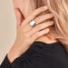 Bague Two Argent Blanc - Bagues grosses Famille | Marc Orian