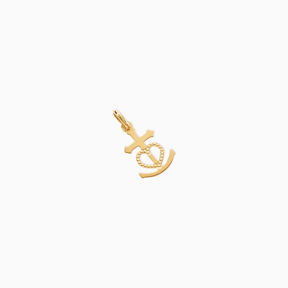 Pendentif Cobeia Croix De Camargue Or Jaune - Pendentifs Famille | Marc Orian