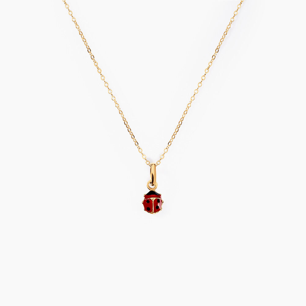 Collier Helidie Coccinelle Or Jaune - Colliers avec pierres Enfant | Marc Orian