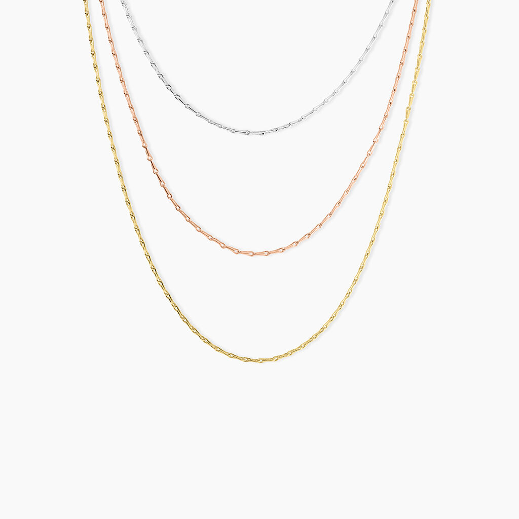 Chaine Ylsa Argent Tricolore - Chaines Femme | Marc Orian