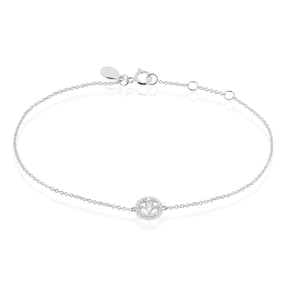 Bracelet Nour-imen Or Blanc Diamant - Bracelets chaînes Femme | Marc Orian