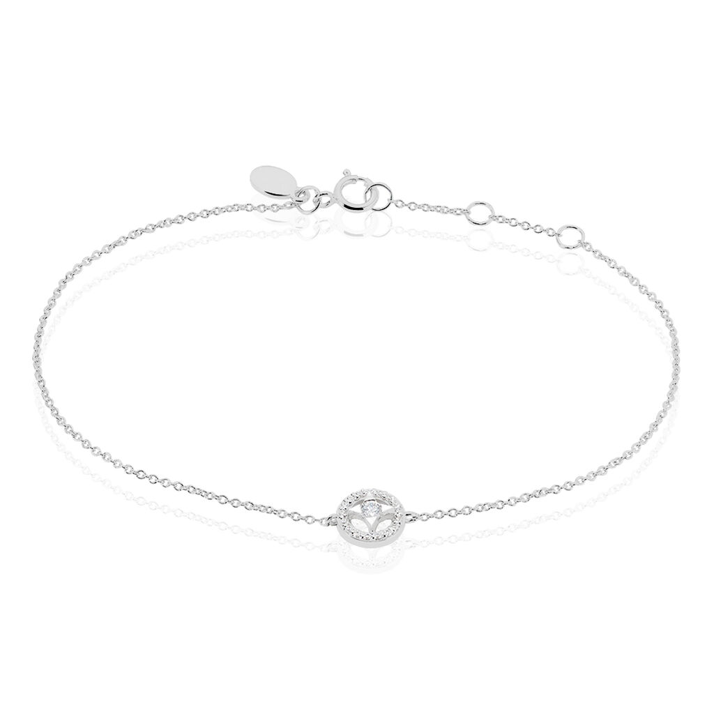 Bracelet Nour-imen Or Blanc Diamant - Bracelets chaînes Femme | Marc Orian