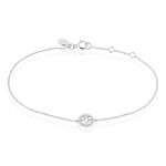 Bracelet Nour-imen Or Blanc Diamant - Bracelets cha&icirc;nes Femme | Marc Orian