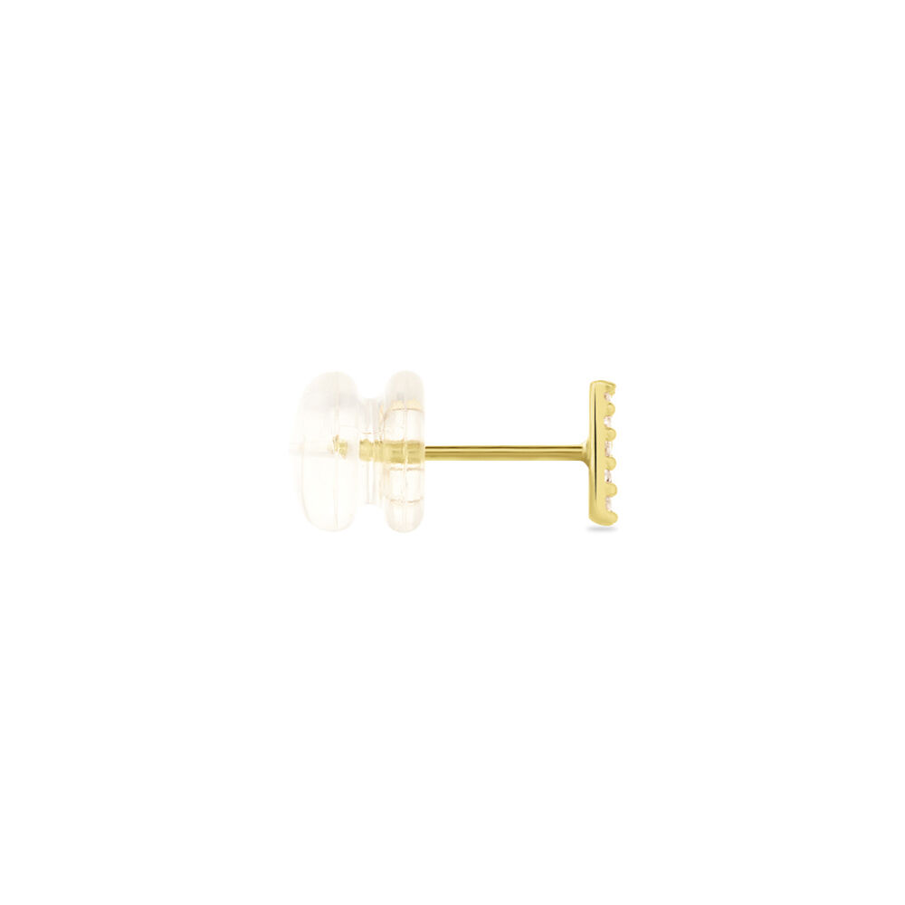 Boucle D'oreille Puce Unitaire Jodoca Or Jaune Oxyde De Zirconium - Puces Femme | Marc Orian