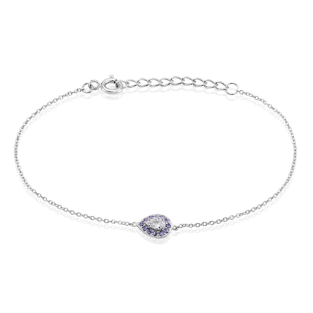 Bracelet Argent Tania Oxydes De Zirconium - Bracelets chaînes Femme | Marc Orian