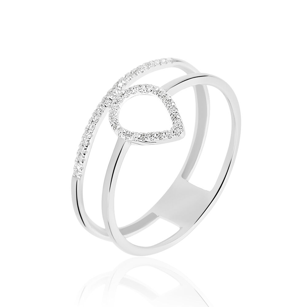 Bague Maude Or Blanc Diamant - Parures de mariage Femme | Marc Orian