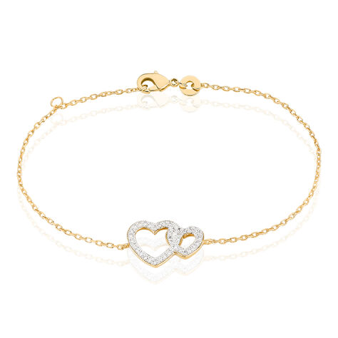 Bracelet Davila Plaque Or Jaune Oxyde De Zirconium - Bracelets chaînes Femme | Marc Orian