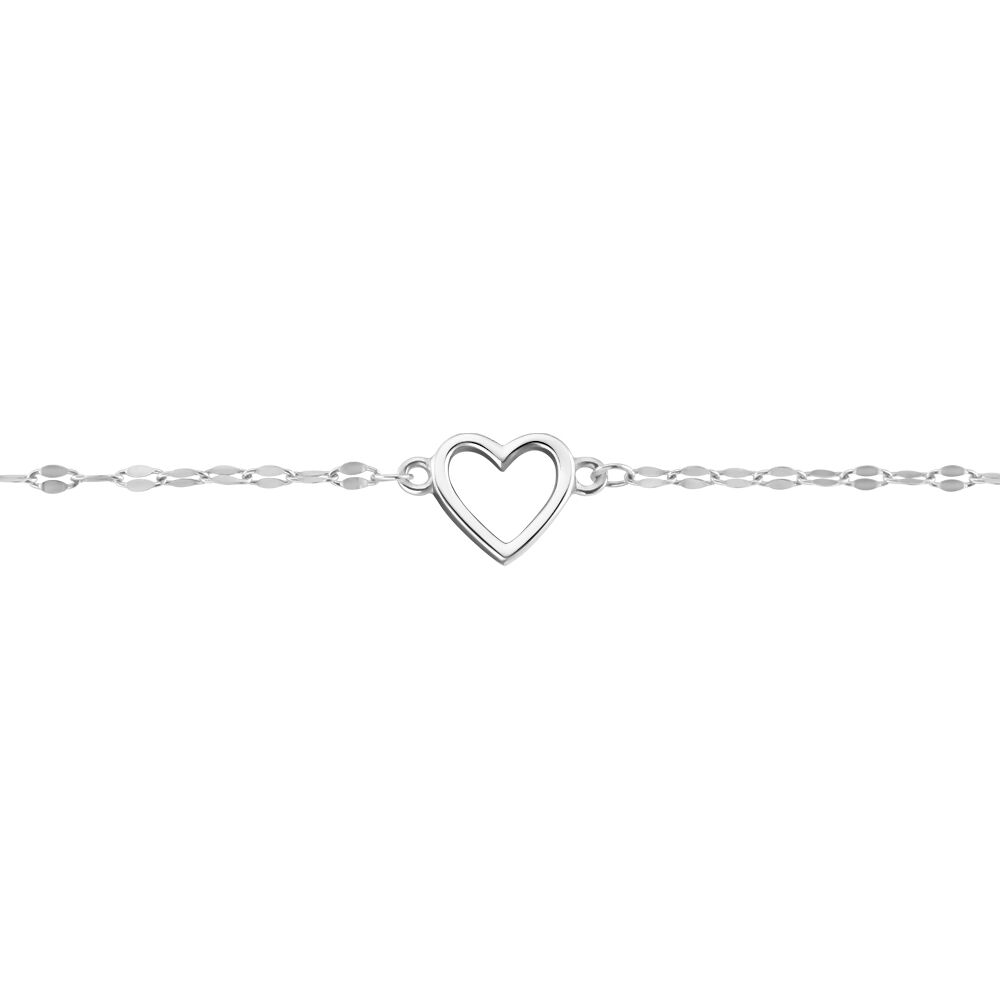 Bracelet Argent Blanc Hariane - Bracelets chaînes Femme | Marc Orian