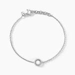 Bracelet Peytone Argent Blanc - Bracelets fantaisie Femme | Marc Orian