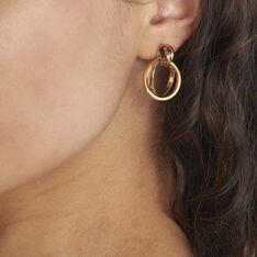 Boucles D'oreilles Pendantes Allobrox Acier Dore - Boucles d'oreilles Pendantes Femme | Marc Orian