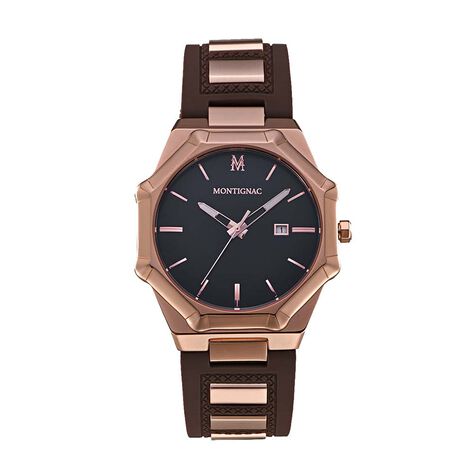 Montre Montignac Octogon Noir - Montres étanches Homme | Marc Orian