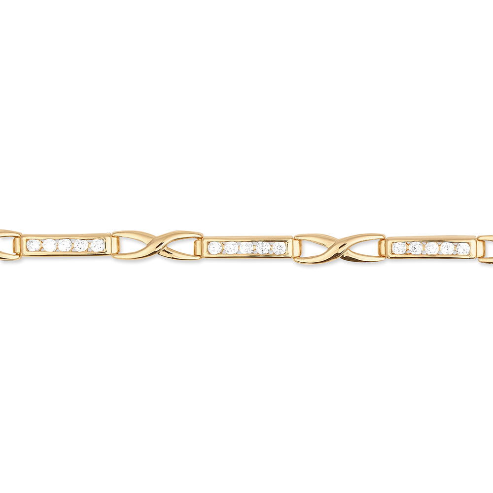 Bracelet Jonc Epiphanieae Plaqué Or Jaune Oxyde De Zirconium - Bracelets chaînes Femme | Marc Orian