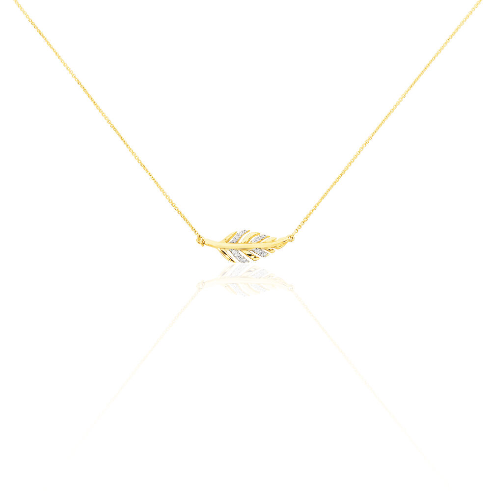 Collier Praia Or Jaune Diamant - Colliers avec pierres Femme | Marc Orian