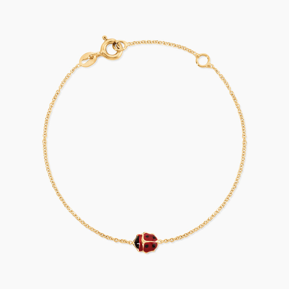 Bracelet Helidie Coccinelle Or Jaune - Bracelets cha&icirc;nes Enfant | Marc Orian