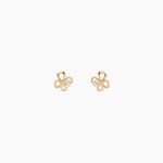 Boucles D'Oreilles Puces Bas Or Jaune Oxyde De Zirconium - Puces Femme | Marc Orian