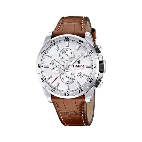 Montre Festina Timeless Chronograph Argenté - Fête des pères Homme | Marc Orian