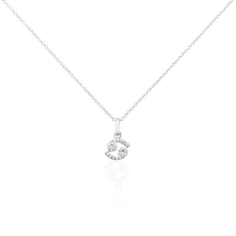Collier Astra Argent Blanc Oxyde De Zirconium - Colliers avec pierres Femme | Marc Orian