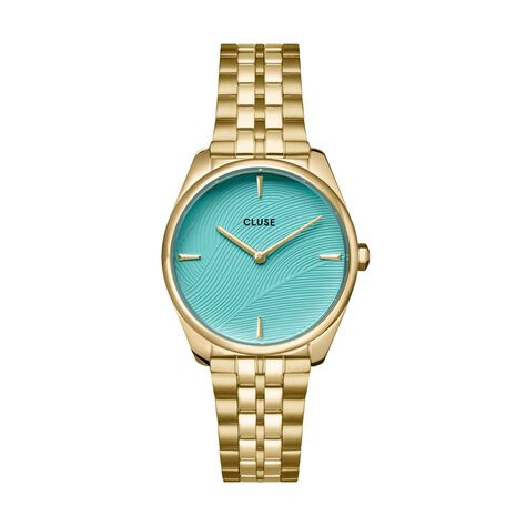 Montre Cluse Feroce Petite Turquoise - Montres étanches Femme | Marc Orian