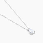 Collier Carolyn Argent Blanc Oxyde De Zirconium - Colliers solitaires Femme | Marc Orian