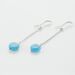 Boucles D'oreilles Pendantes Graziana Argent Blanc Turquoise - Pendantes Femme | Marc Orian