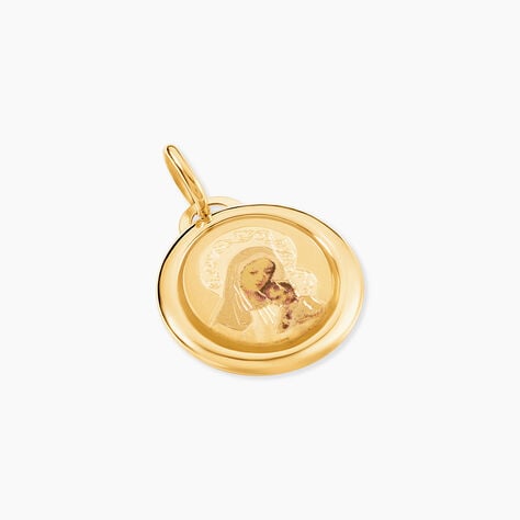 Pendentif Vierge Ovale Or Jaune - M&eacute;dailles et m&eacute;daillons Famille | Marc Orian