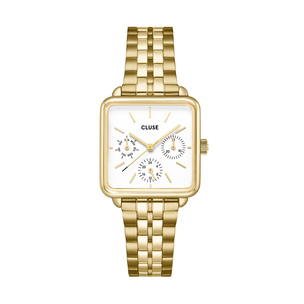 Montre Cluse La Tétragone Multifunction Blanc - Montres étanches Femme | Marc Orian