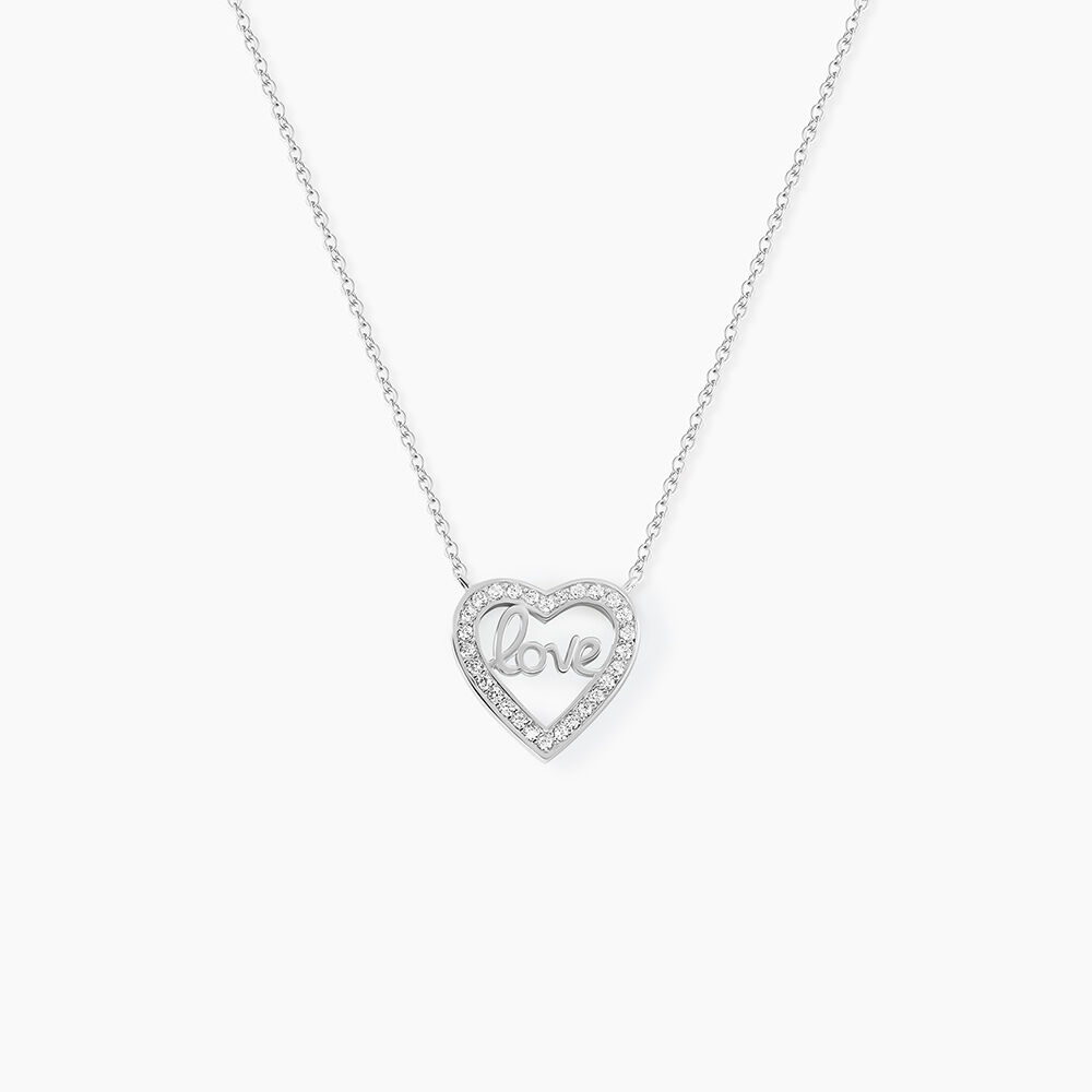 Collier Elansa Argent Blanc Oxyde De Zirconium - Colliers avec pierres Femme | Marc Orian