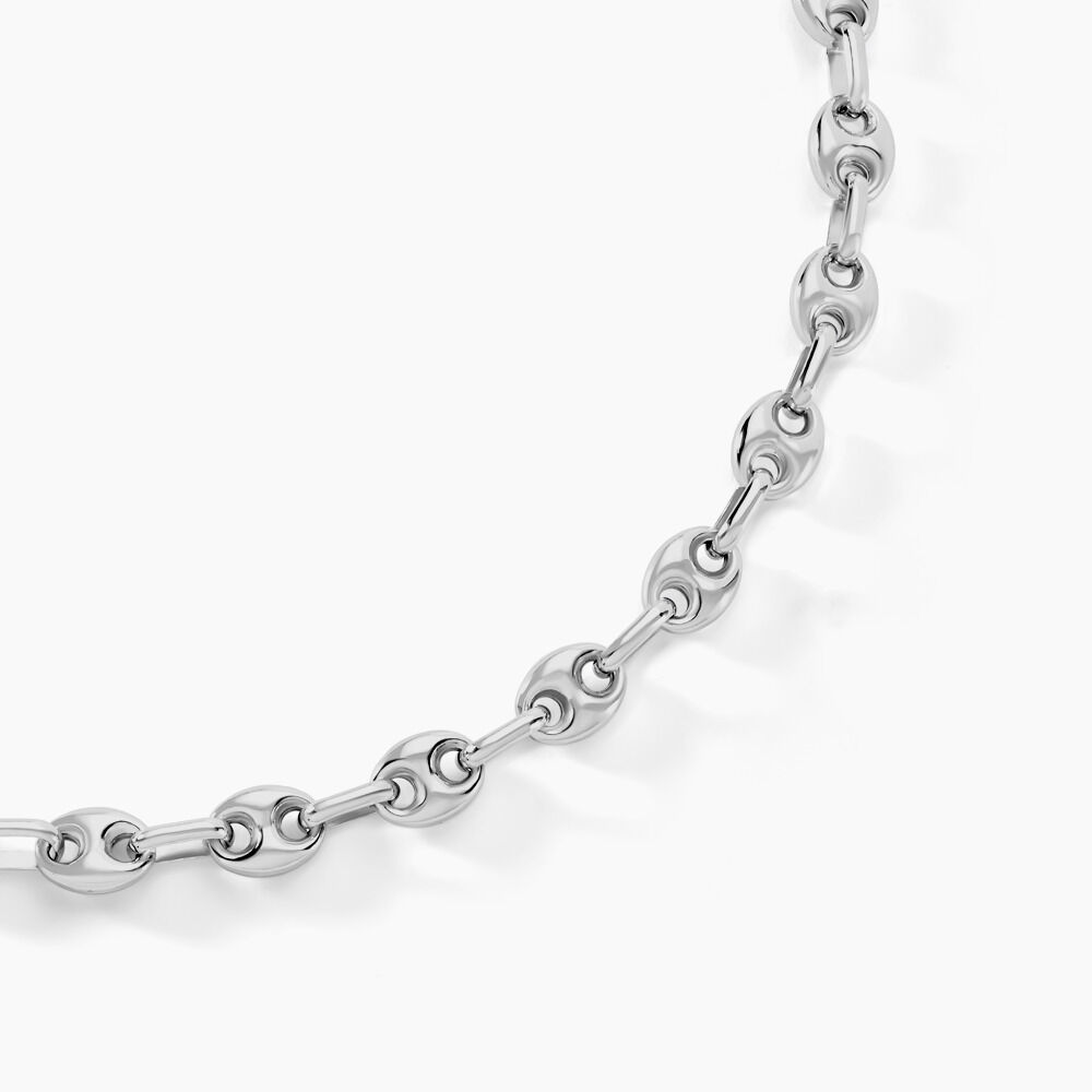 Collier Carrus Argent Blanc - Chaines Homme | Marc Orian