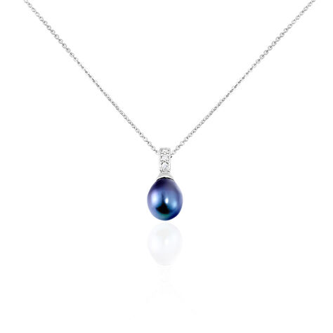 Collier Sara-luna Argent Blanc Perle De Culture Et Oxyde De Zirconium - Colliers Femme | Marc Orian
