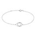 Bracelet Or Blanc Tresha Diamants - Bracelets Anneaux Entrelaces Femme | Marc Orian