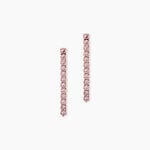 Boucles D'Oreilles Pendantes Lexane Argent Rose Oxyde De Zirconium - Pendantes Femme | Marc Orian