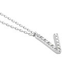 Collier Oran Or Blanc Diamant - Colliers avec pierres Femme | Marc Orian