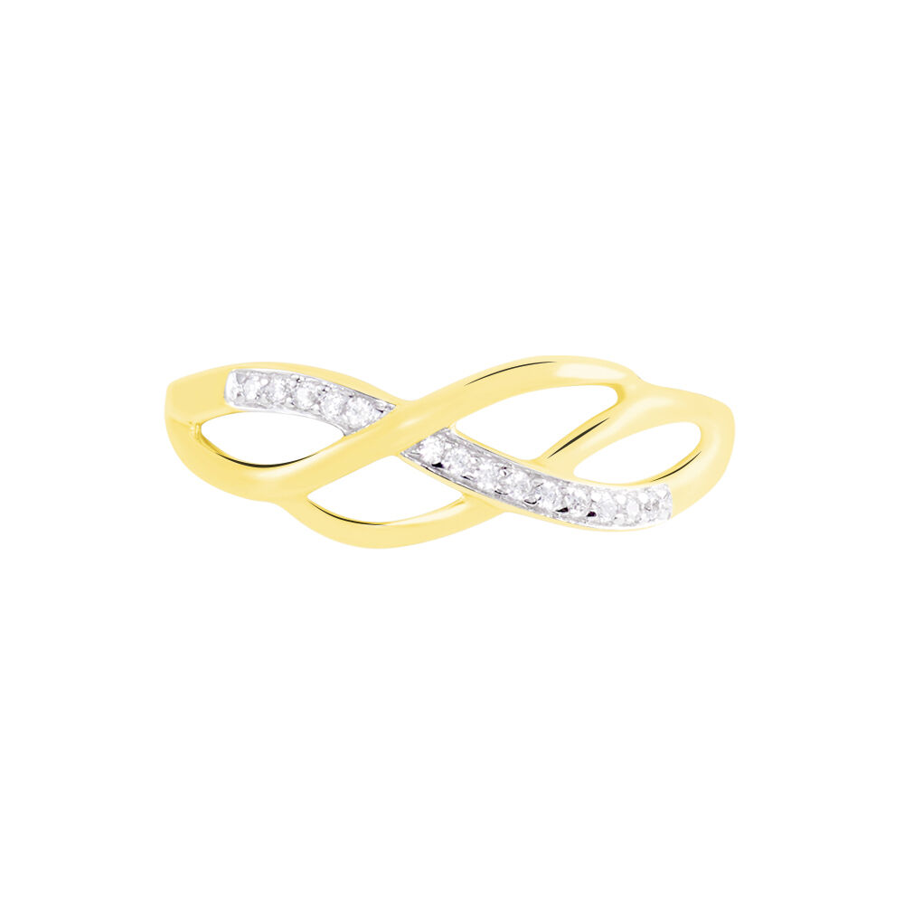 Bague Daril Or Jaune Oxyde De Zirconium - Bagues avec pierre Femme | Marc Orian