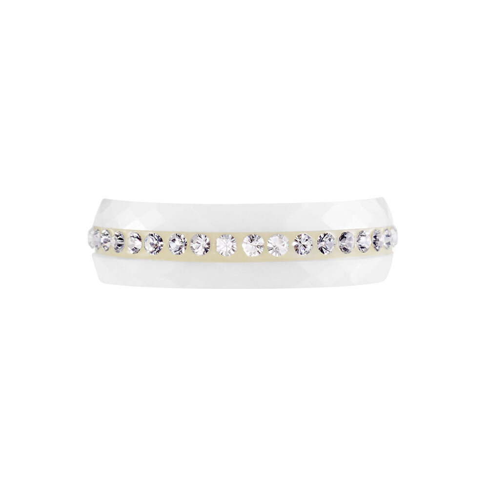 Bague Ceramik Design Ceramique Strass Et Céramique -  Femme | Marc Orian