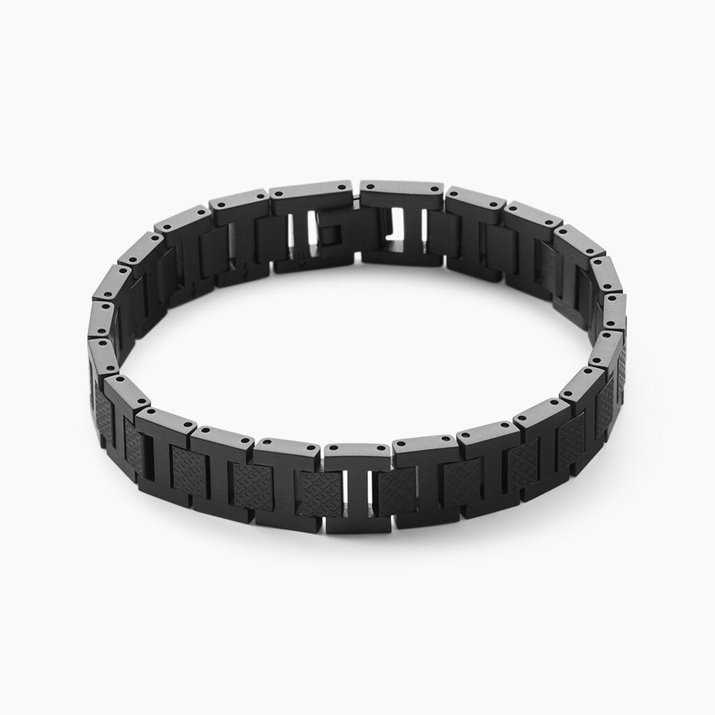 Bracelet Lacoste Metropole Acier Noir - Bracelets cha&icirc;nes Homme | Marc Orian