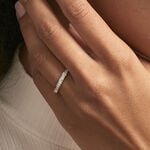 Demi Alliance Heket Argent Blanc Oxyde De Zirconium - Alliances duo Femme | Marc Orian