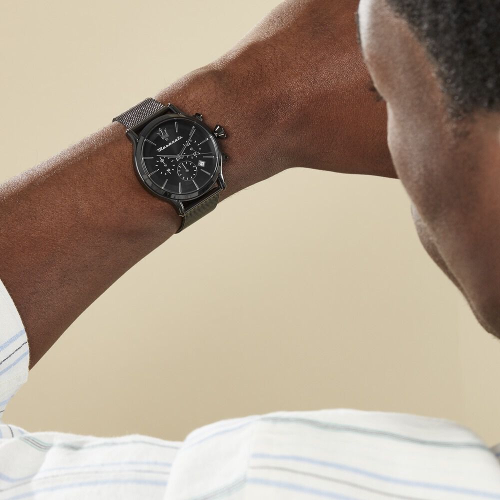 Montre Maserati Epoca Noir - Montres classiques Homme | Marc Orian